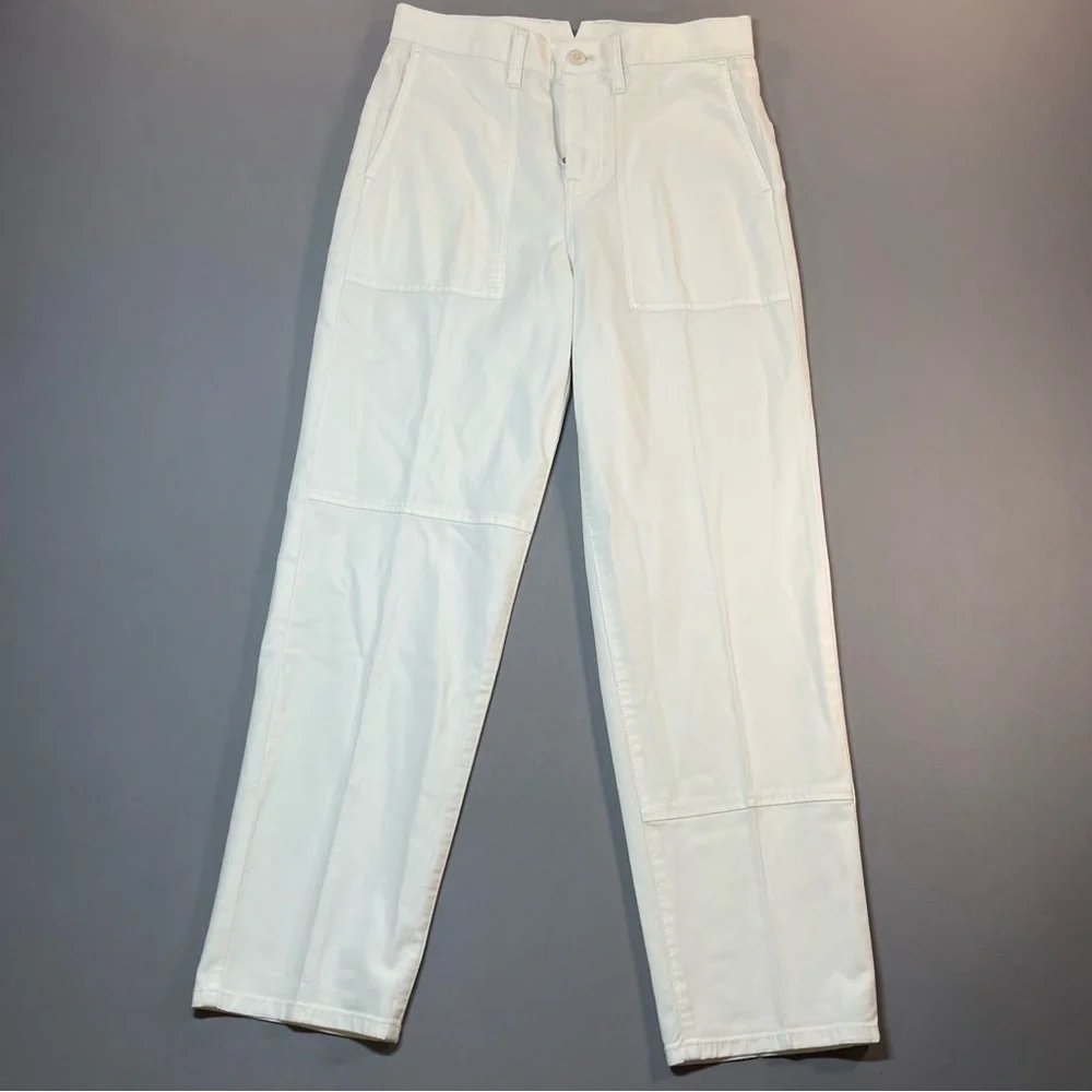 J Crew Chino Twill Garment-Dyed Cargo Pant; Cotton/Linen Blend - Womens 26